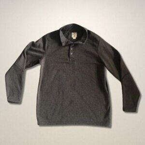 Red Head Pullover Long Sleeve Three Button Placket Ribbed Cuffs Breathable Men S